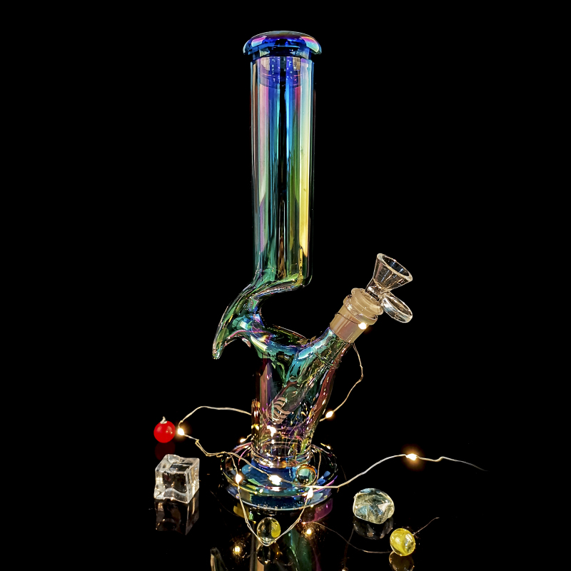 high borosilicate electroplate surface glass bong