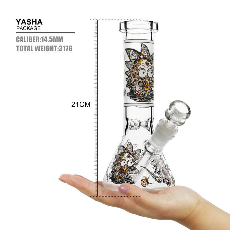 yasha picture small borosilicate beaker glass bong