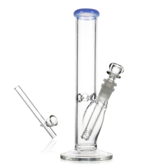 good quality blue head clear body water bong