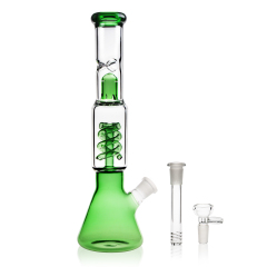 filter inside glass water smoking bong