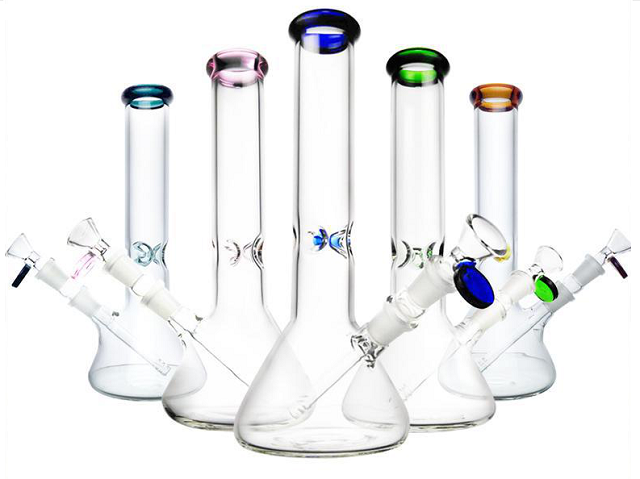 26cm height glass water bong for smoking