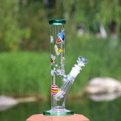 straight classic 10.4 inches glass water smoking bong