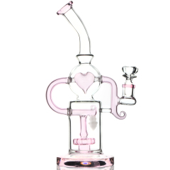 pink heart sweet love for lady smoking bong