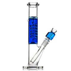 blue oil inside good design smoking bong