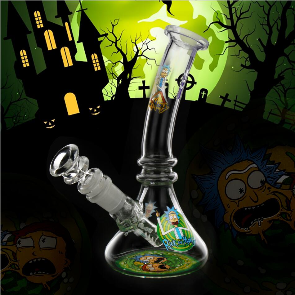 wicked neck beaker bong with good decal