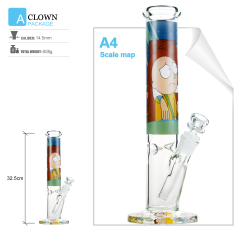 12 inches straight tube style classic bong