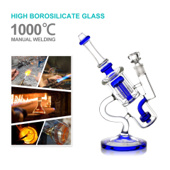 good design hot selling recycler glass bong