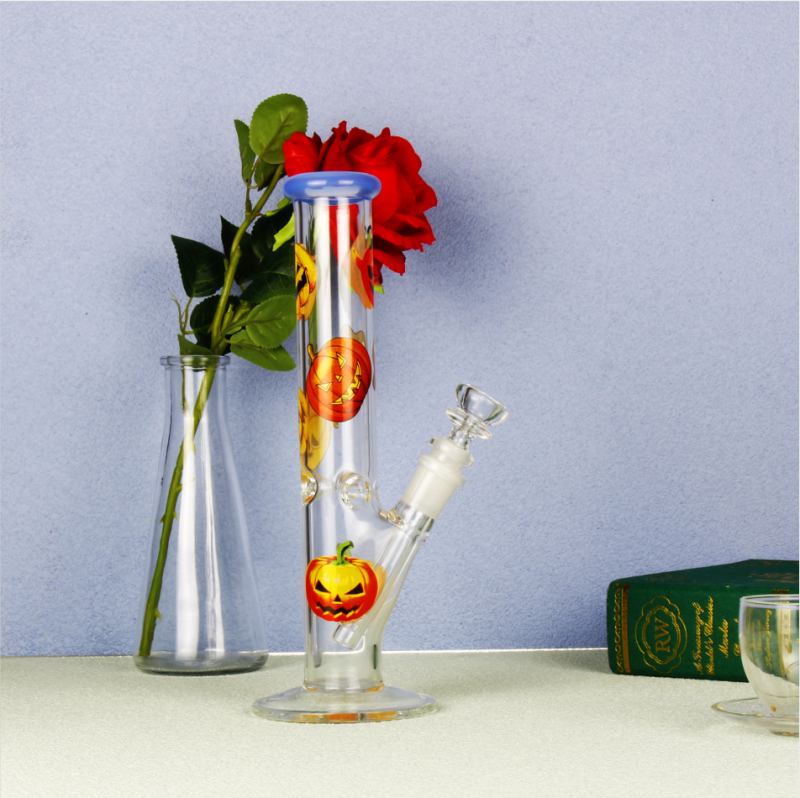 10 inches straight style glass smoking bong