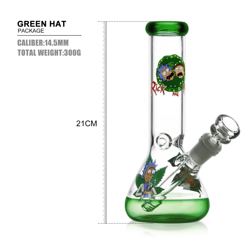 8.3 inches little glass beaker bong