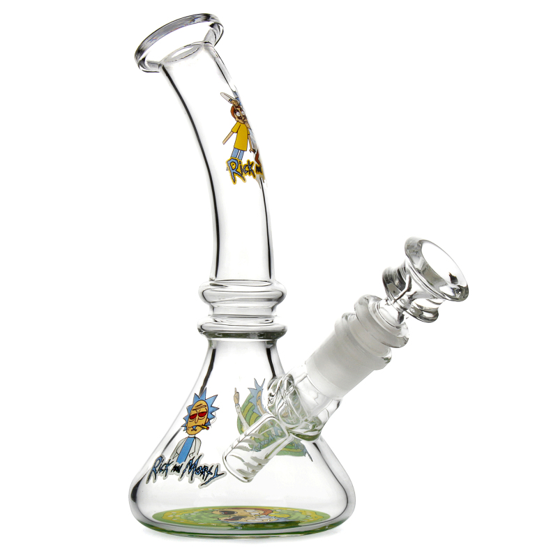 wicked neck beaker bong with good decal