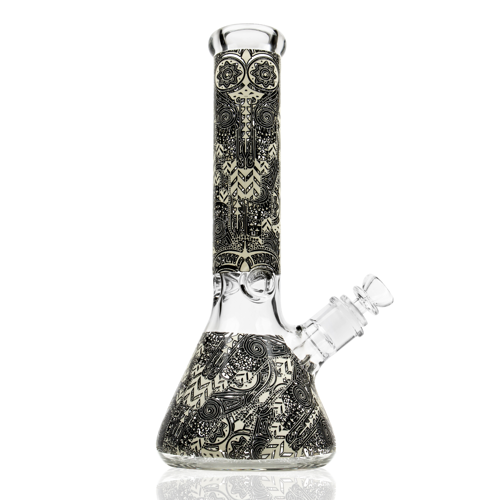 Black Decal Pretty Cool Glass Water Bong Beaker Glass Bong   D9c7006512 