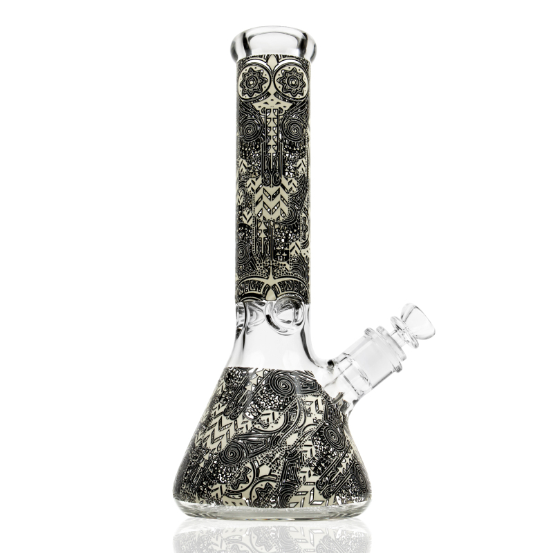 black decal pretty cool glass water bong