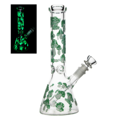 lovely green mushroom beaker bong