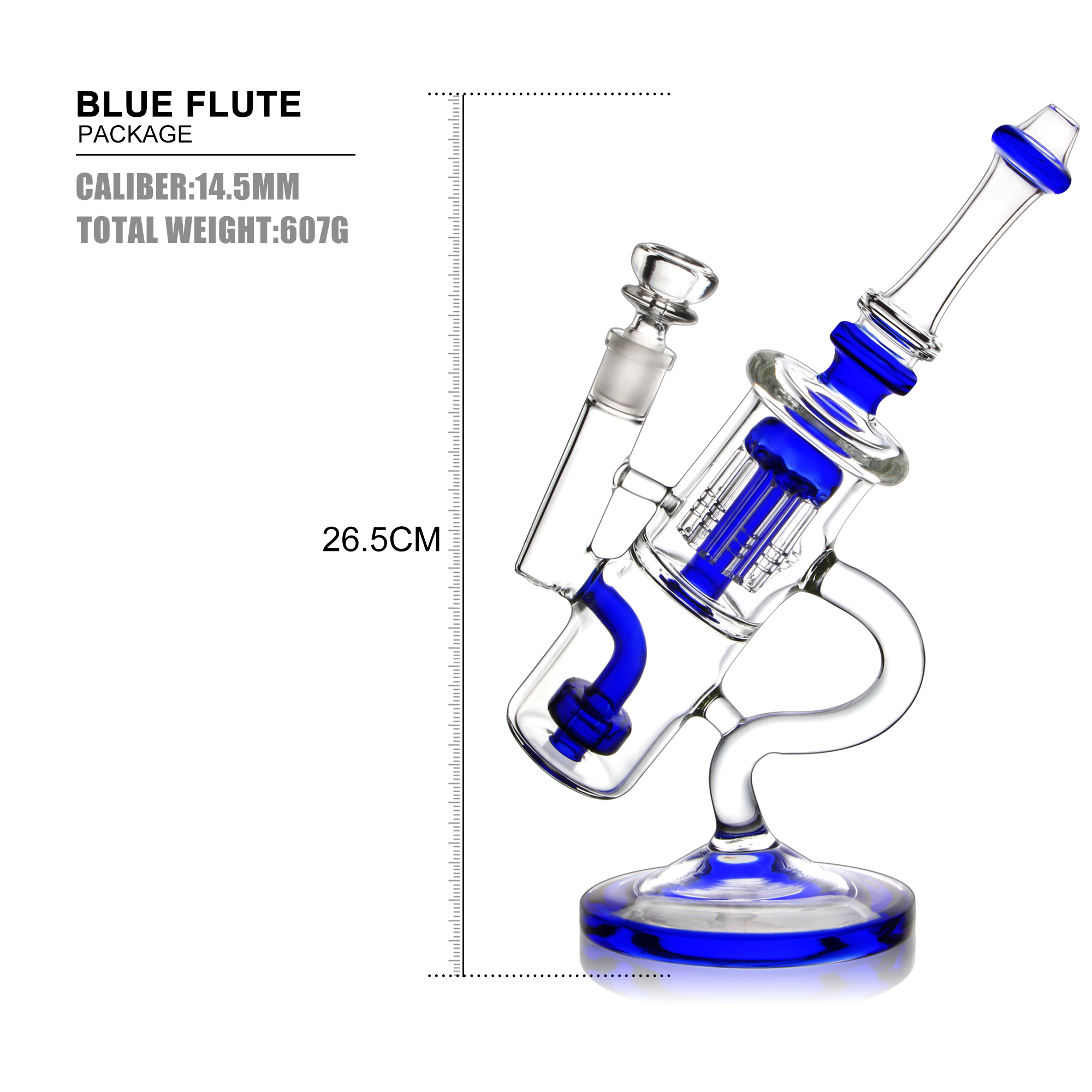 good design hot selling recycler glass bong