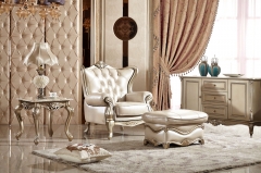 JHC Morocco White Pearl Leather Sofa Set