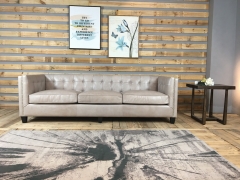 JHS Lancaster Seaweed Leather Sofa