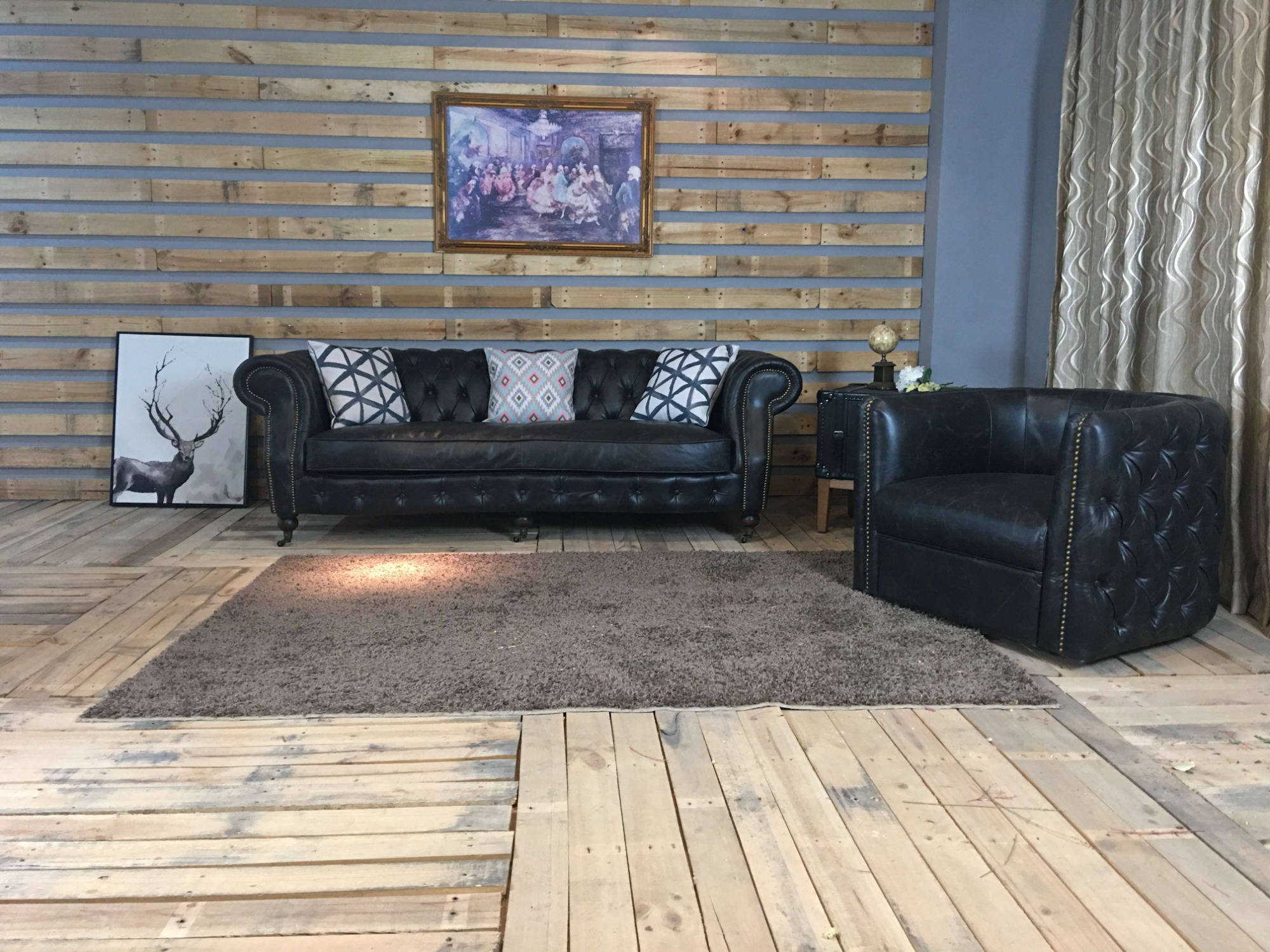 a&x chestfield leather sofa