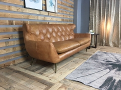 JHS Wellington Coganc Leather Sofa