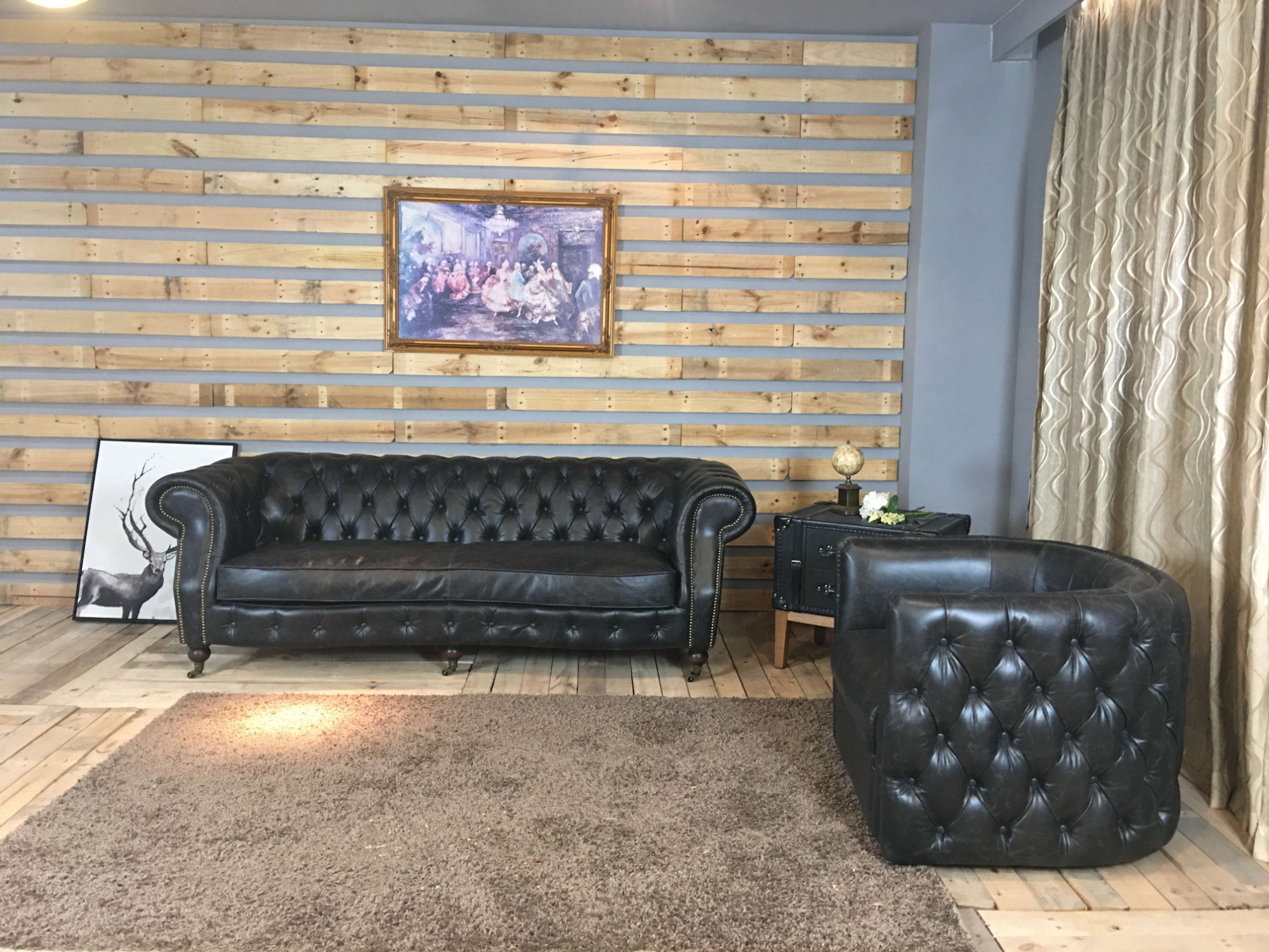 a&x chestfield leather sofa