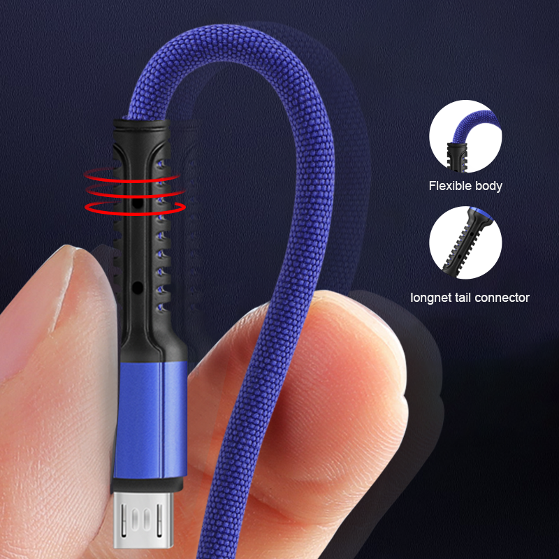 DX100 DX200 DX300 Fabric braided fast charging data cable