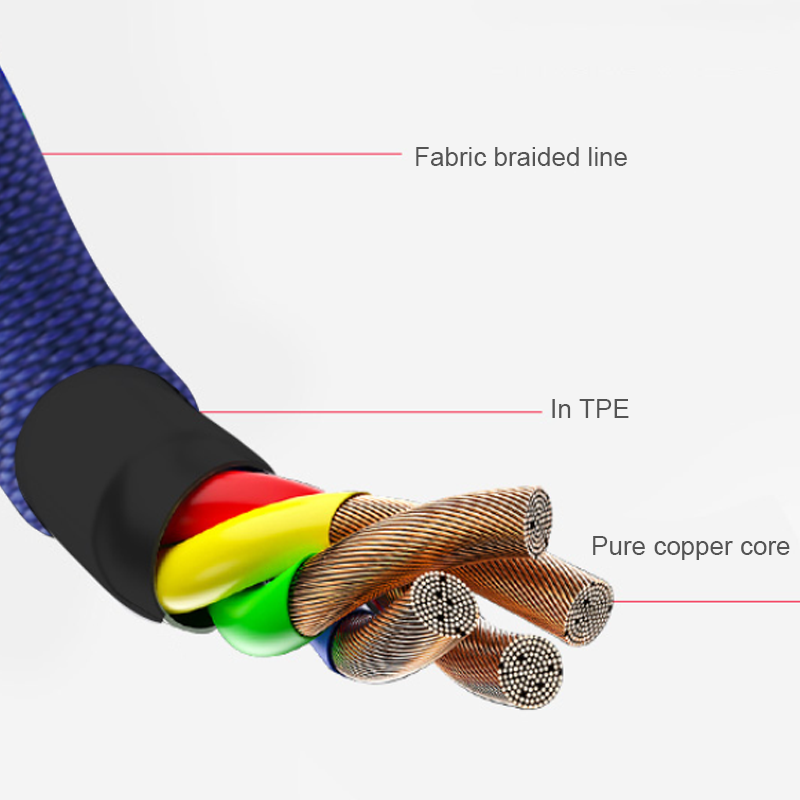 DX100 DX200 DX300 Fabric braided fast charging data cable