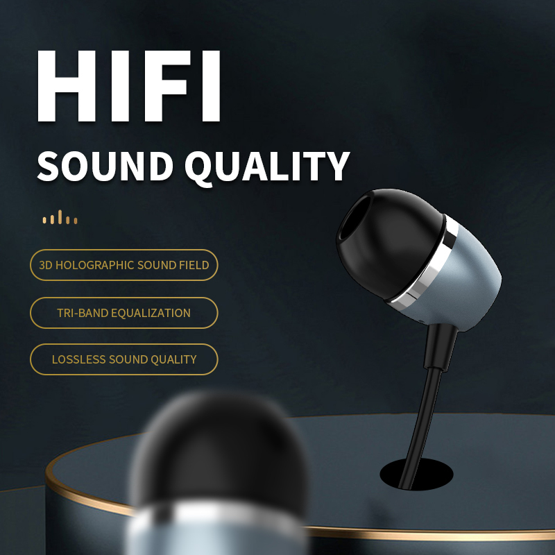 DR10 3.5MM Metal Music Earphone