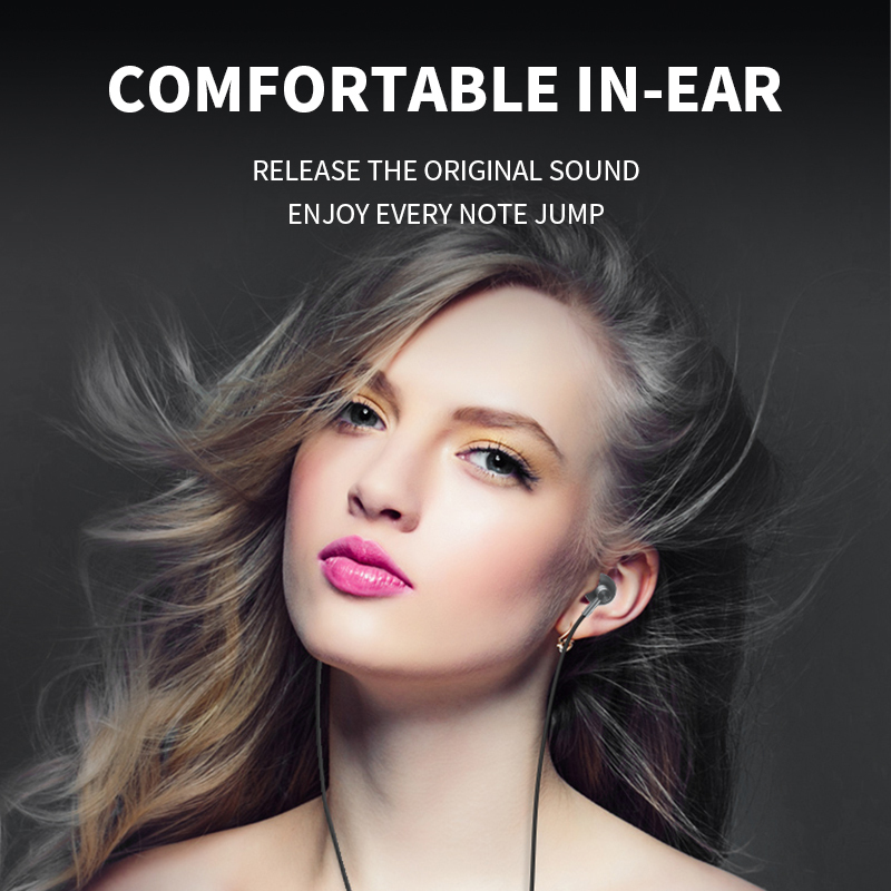 DR09 3.5MM Metal Wire Control Earphone