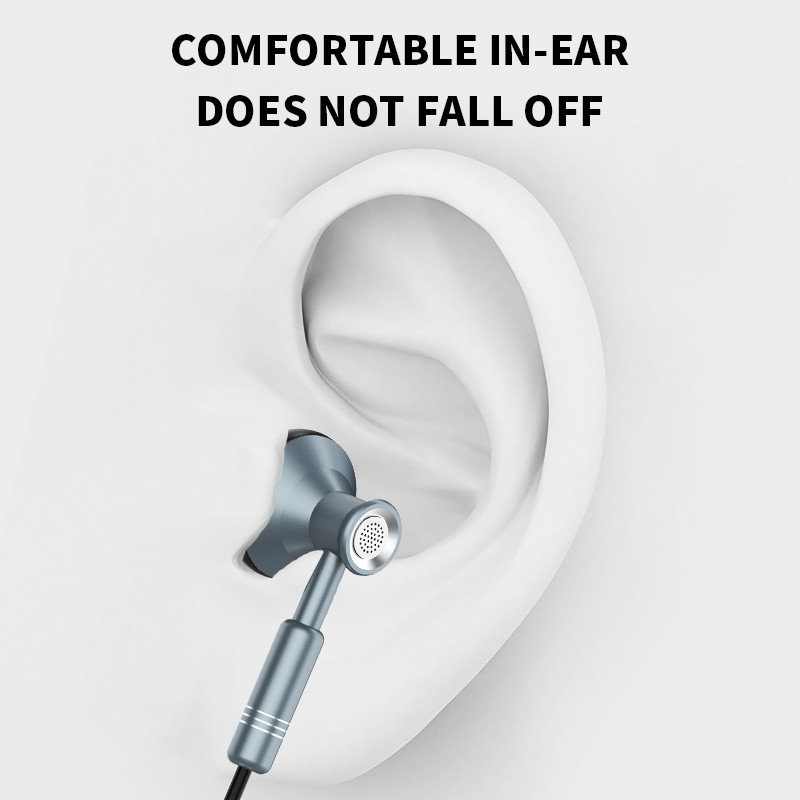 DR03 3.5MM Metal Subwoofer Earphone