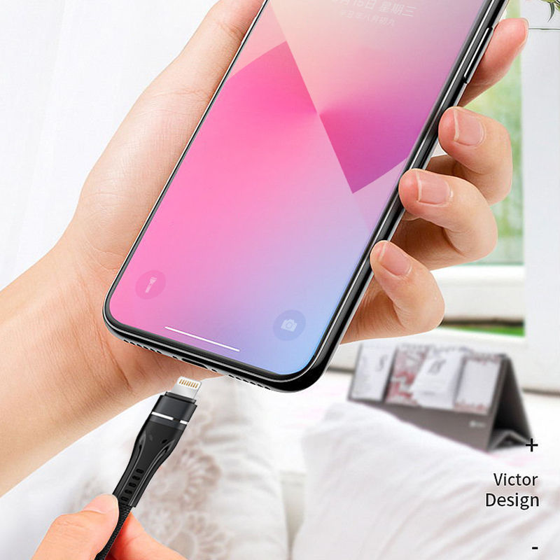 DX106-MPC Aluminum alloy braided fast charging data cable Micro&Lightning&Type-C