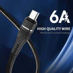 DX106-MPC Aluminum alloy braided fast charging data cable Micro&Lightning&Type-C