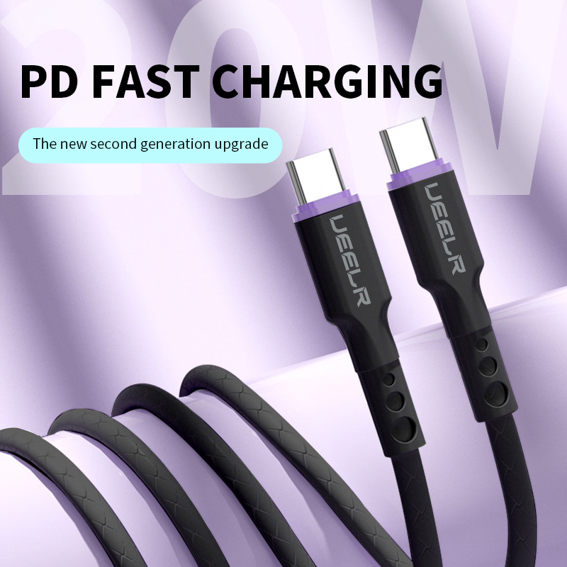 DX107-MPC Liquid soft glue fast charging data cable Micro&Lightning&Type-C