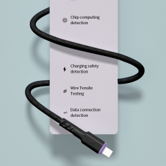 DX107-MPC Liquid soft glue fast charging data cable Micro&Lightning&Type-C