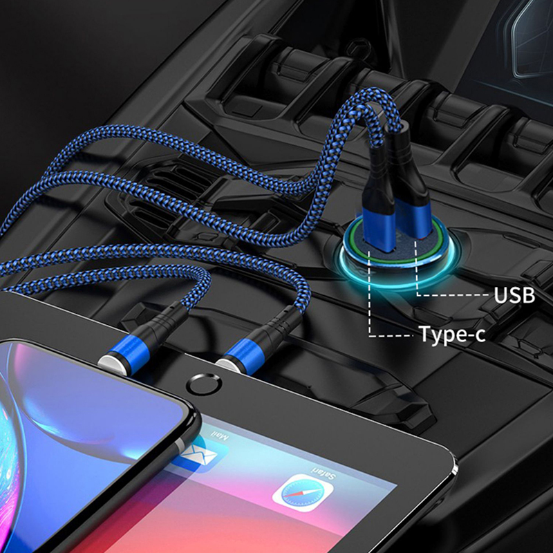 DC300 PD+QC3.0 Fast Charging Car Charger