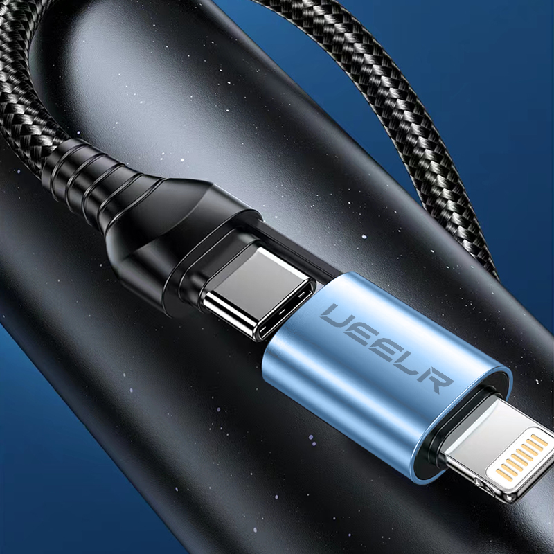 DX601 4-in-1 60W Fast Charging Data Cable 1.5M