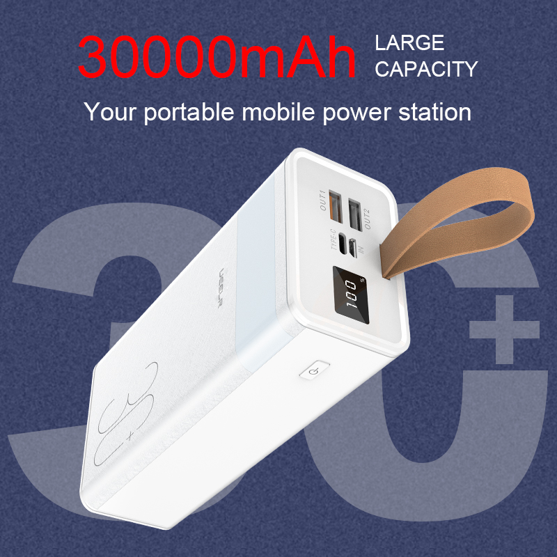 DY107 30000mAh Digital Display Torch Power Bank