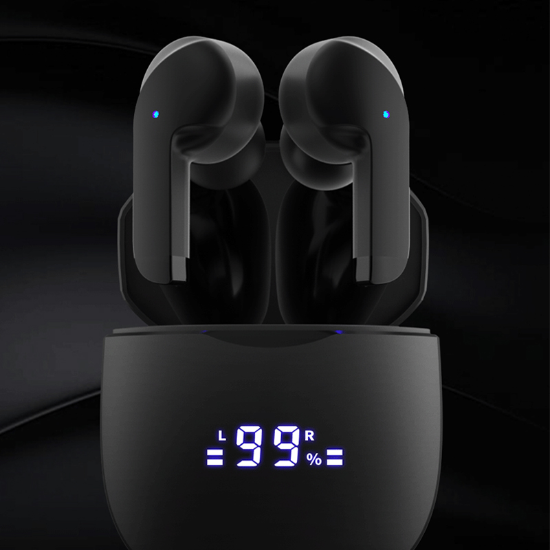 DL103-1TWS bluetooth headset waterproof and sweatproof digital display 30 hours battery life