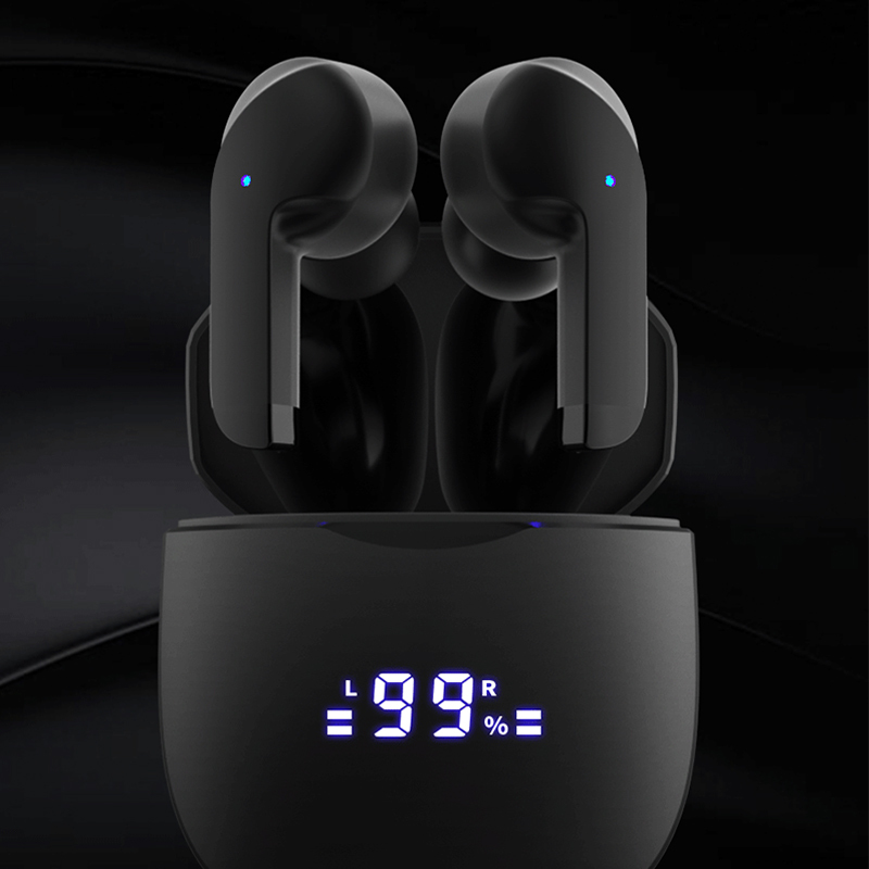 DL103-1TWS bluetooth headset waterproof and sweatproof digital display 30 hours battery life