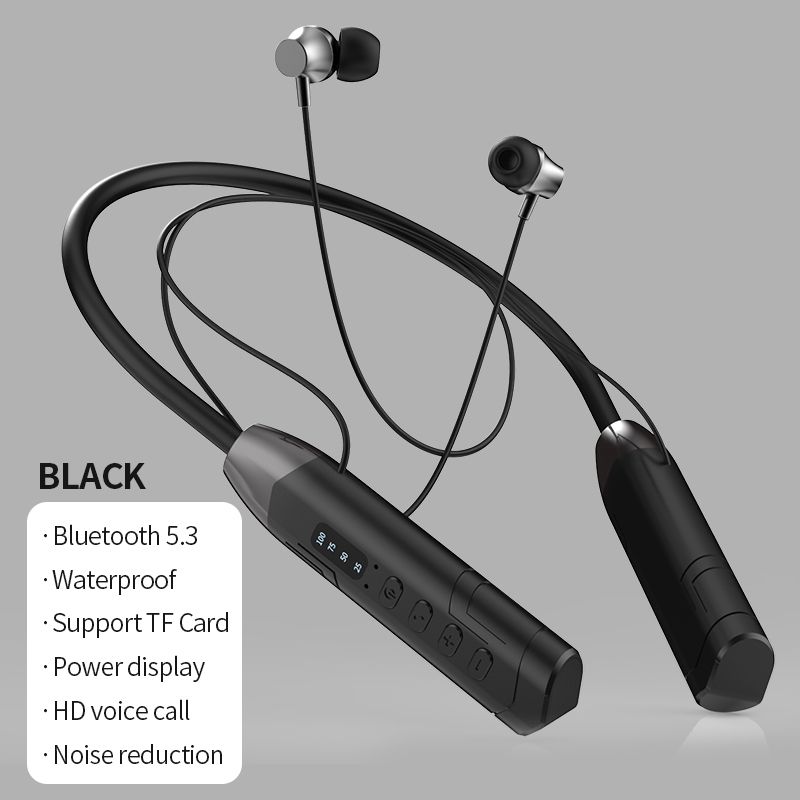 DL110 9D Surround Sound Neckband Sports Headphones