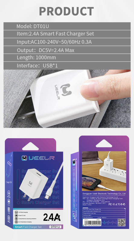 DT01-U 2.4A Smart Security Charger