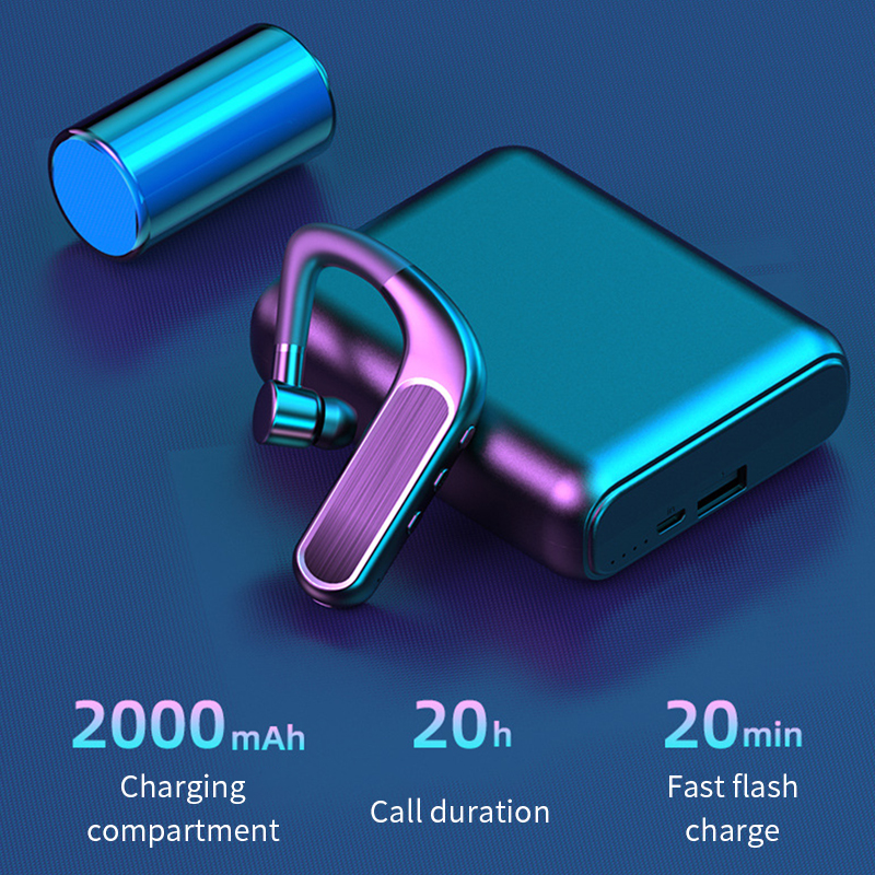 DL116Ear-mounted bluetooth headset 180° rotation for left and right ears