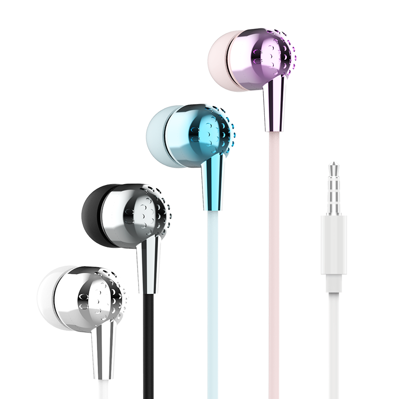 DR130W Shiny Personality Wired Earphone
