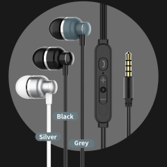 DR133W 3.5MM Metal In-ear Wired Earphone