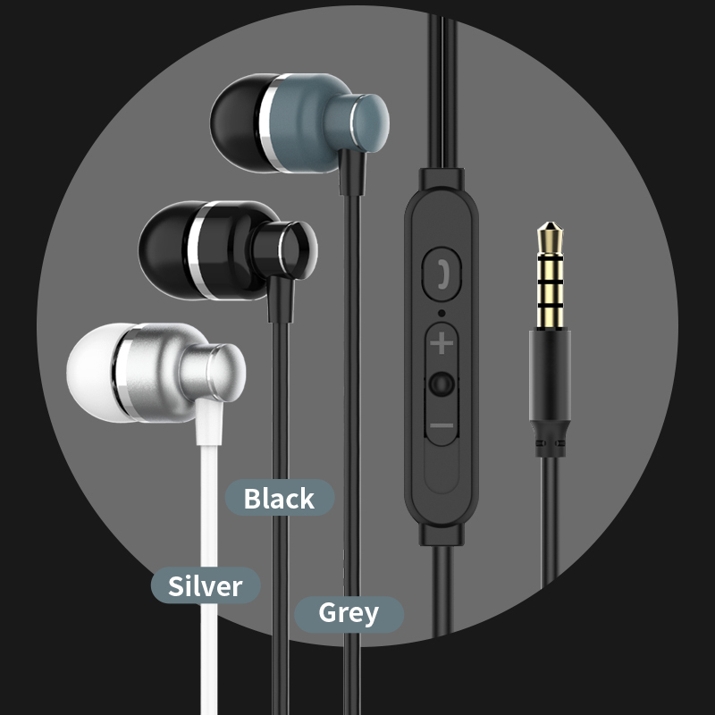 DR133W 3.5MM Metal In-ear Wired Earphone