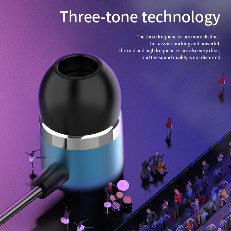 DR132W 3.5MM In-ear Metal Wired Earphone