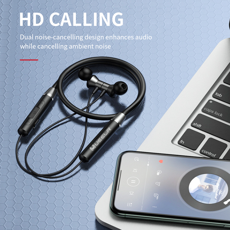 HE05(DL123) Neck hanging magnetic wireless sports headphones