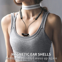 HE05(DL123) Neck hanging magnetic wireless sports headphones