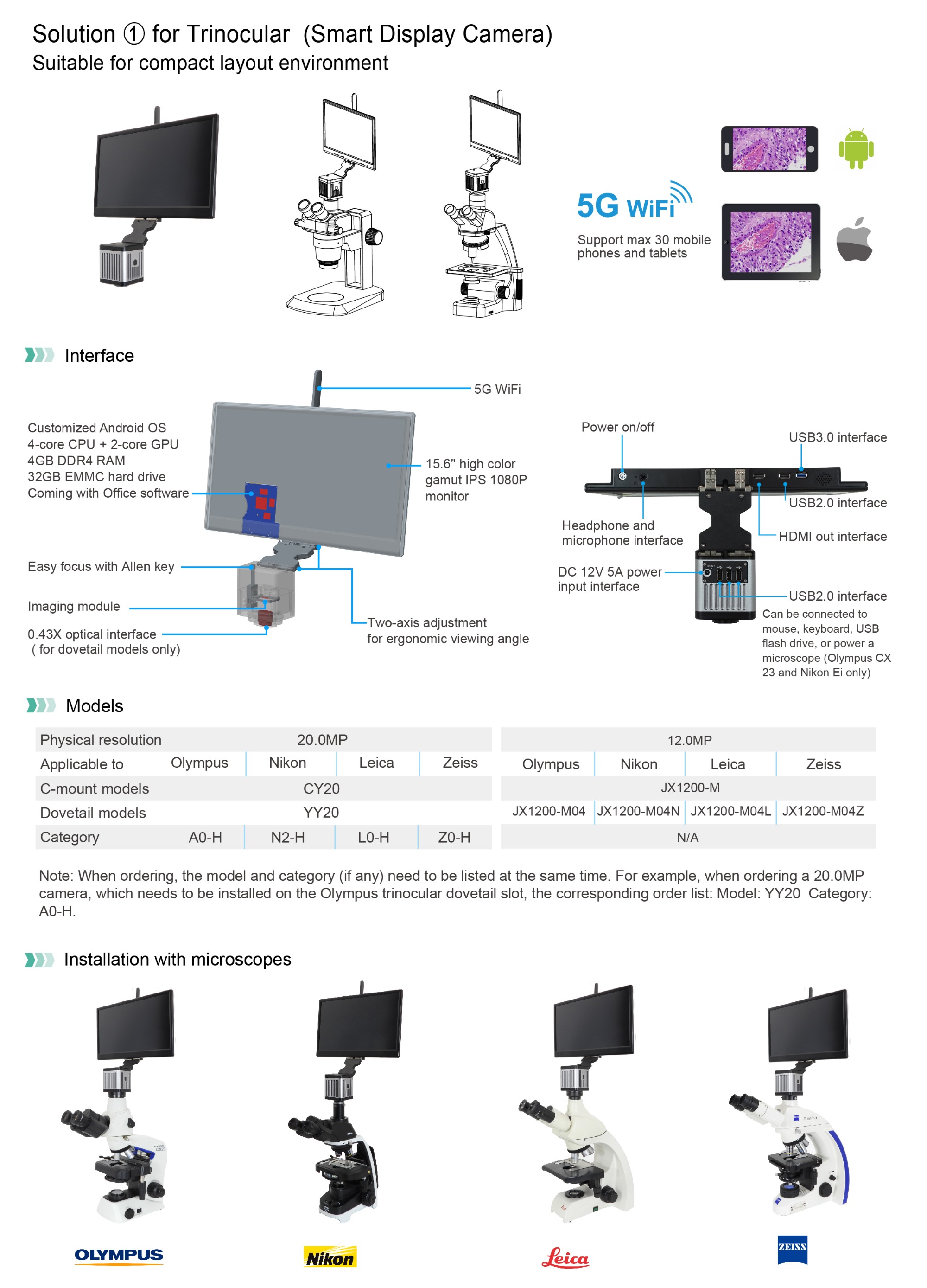5G WiFi Digital Microscope Interactive System,Digital Microscope