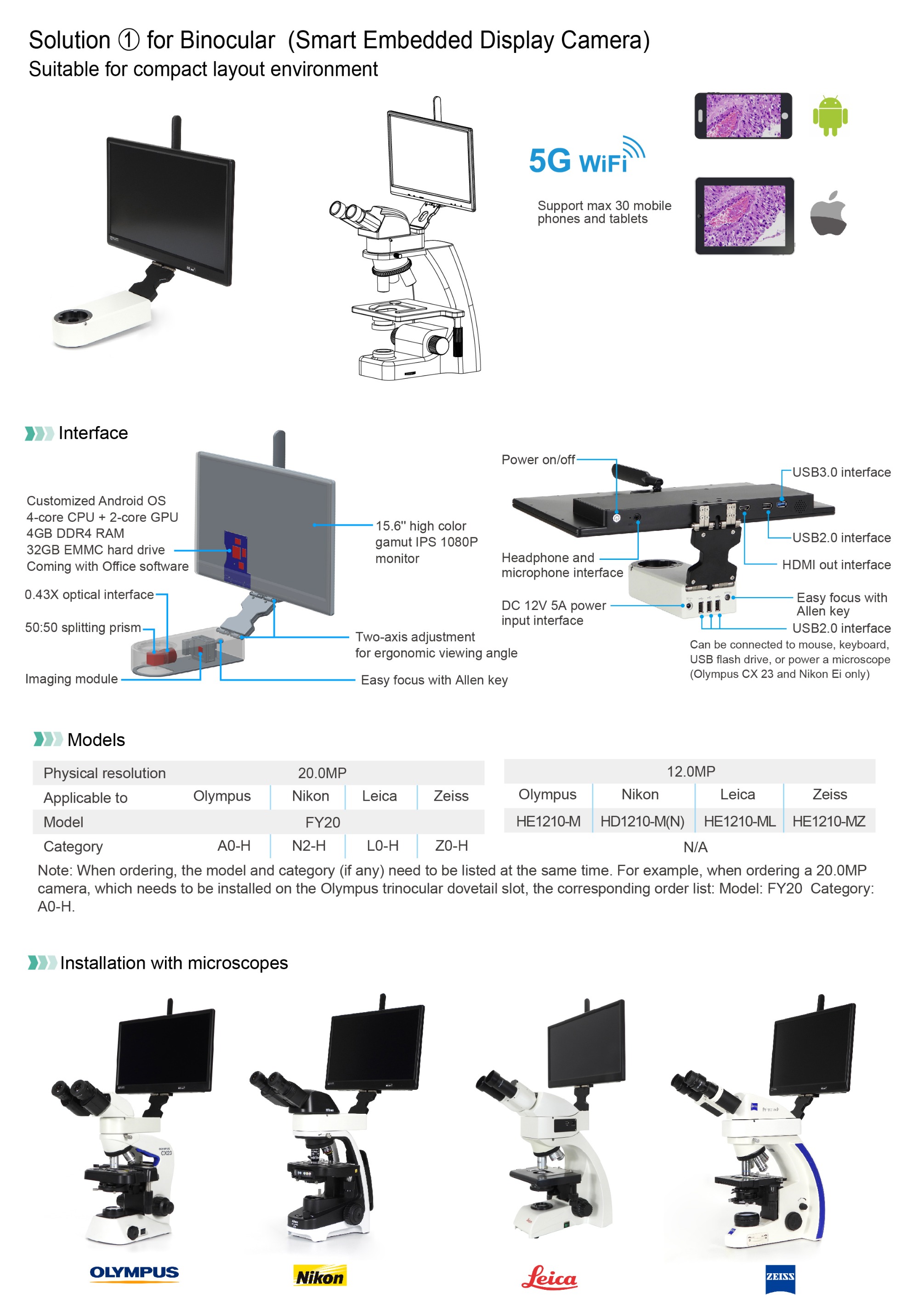 5G WiFi Digital Microscope Interactive System,Digital Microscope
