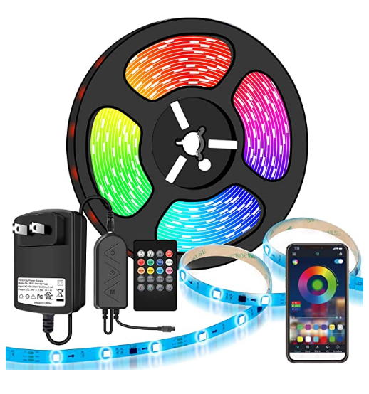 Moobibear 10M LED Strip Lights Bluetooth Controlled With Music Sync