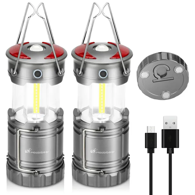 Rechargeable LED Lantern with Magnetic Base and Hook